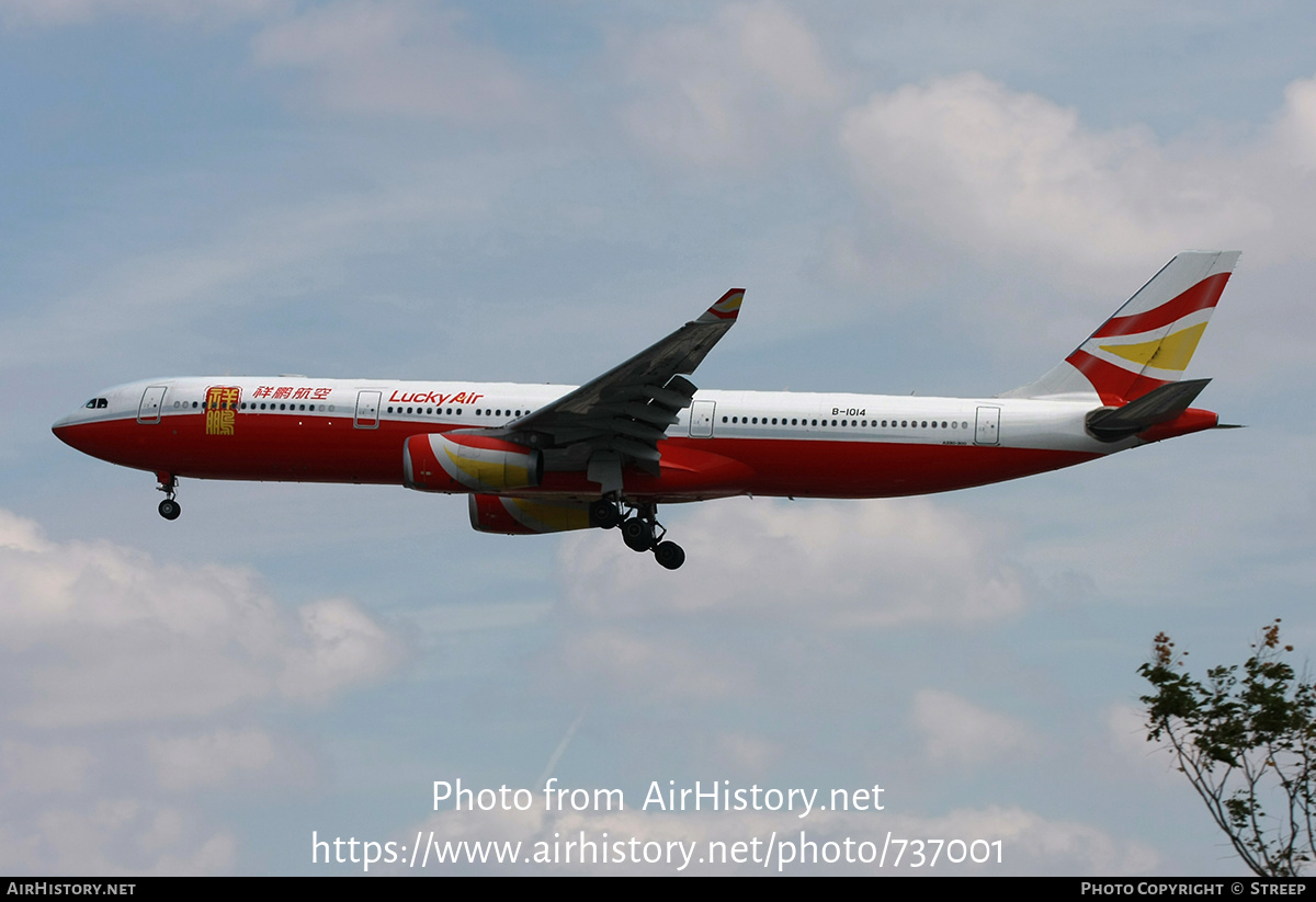 Aircraft Photo of B-1014 | Airbus A330-343E | Lucky Air | AirHistory.net #737001