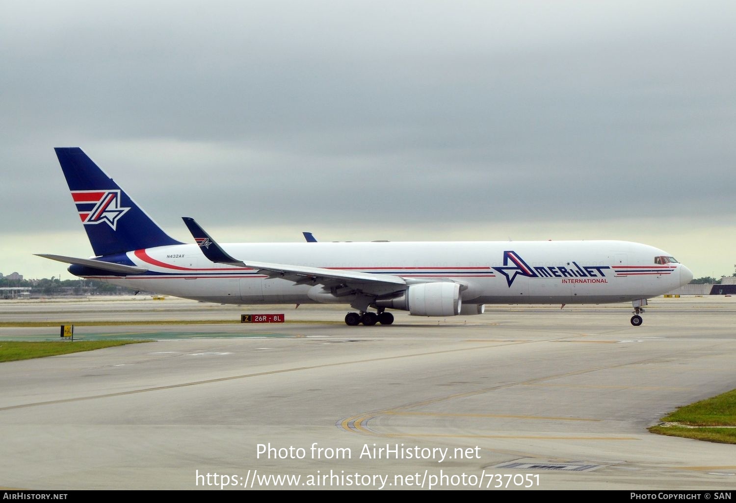 Aircraft Photo of N432AX | Boeing 767-323/ER(BDSF) | Amerijet International | AirHistory.net #737051