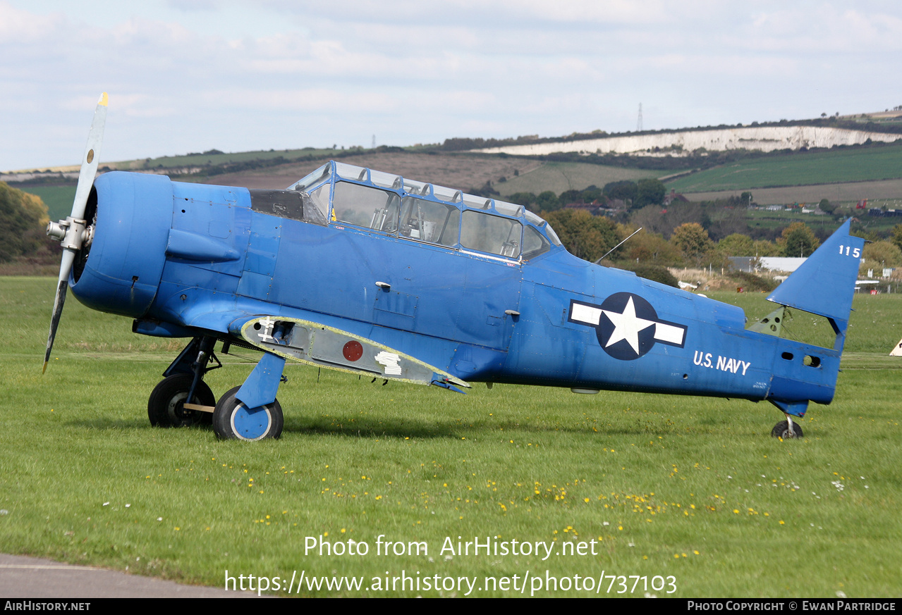 Aircraft Photo of G-BKRA | North American T-6G Texan | USA - Navy | AirHistory.net #737103