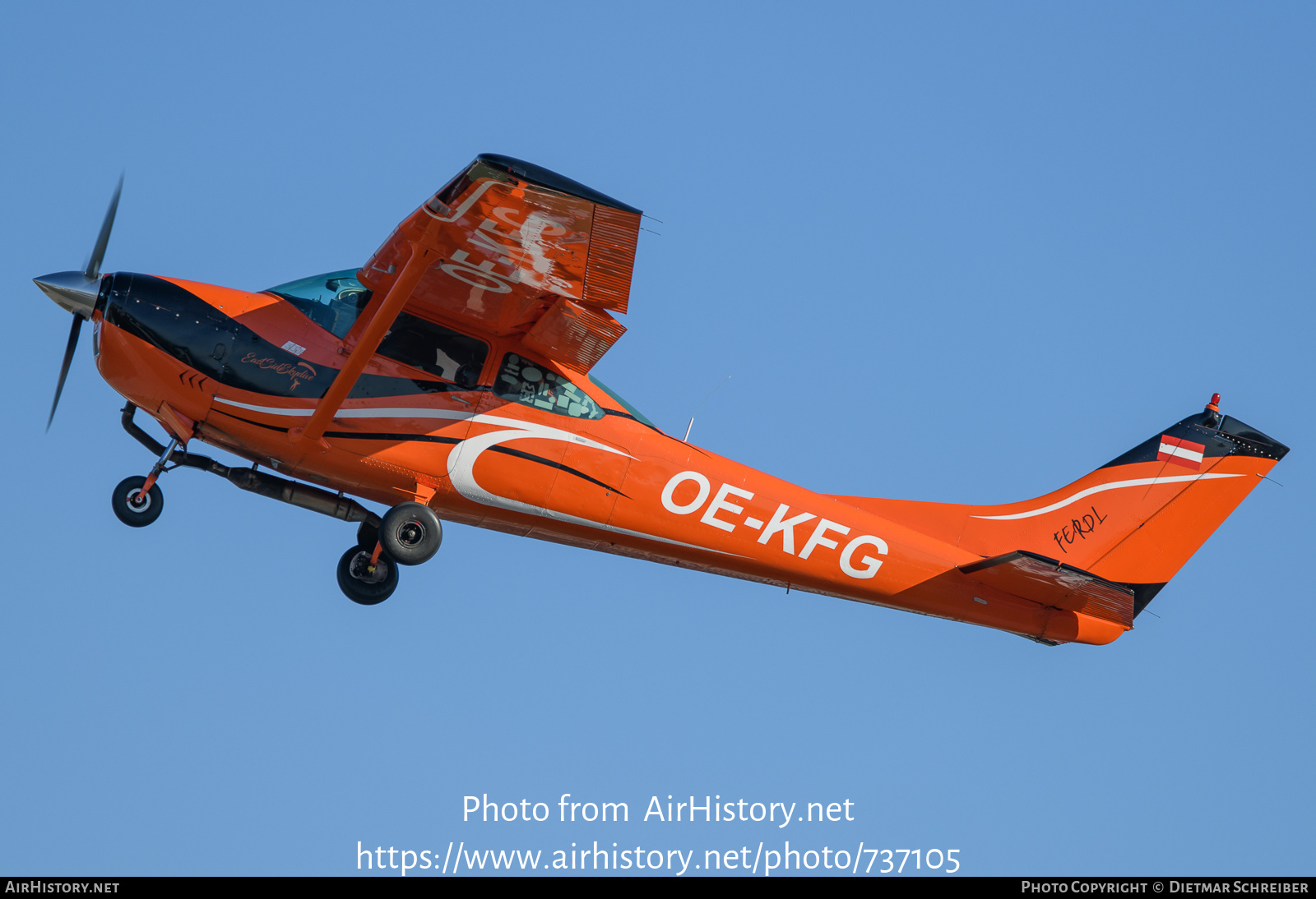 Aircraft Photo of OE-KFG | Cessna 182J Skylane | HFSV Wr. Neustadt | AirHistory.net #737105