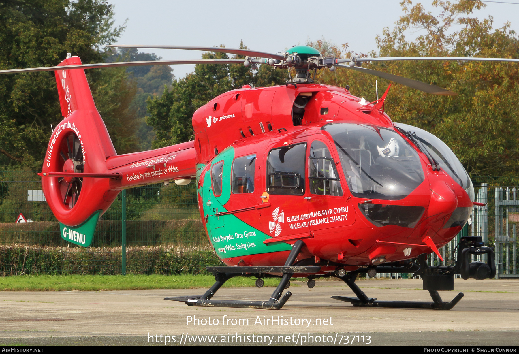 Aircraft Photo of G-WENU | Airbus Helicopters EC-145T-2 | Wales Air Ambulance | AirHistory.net #737113