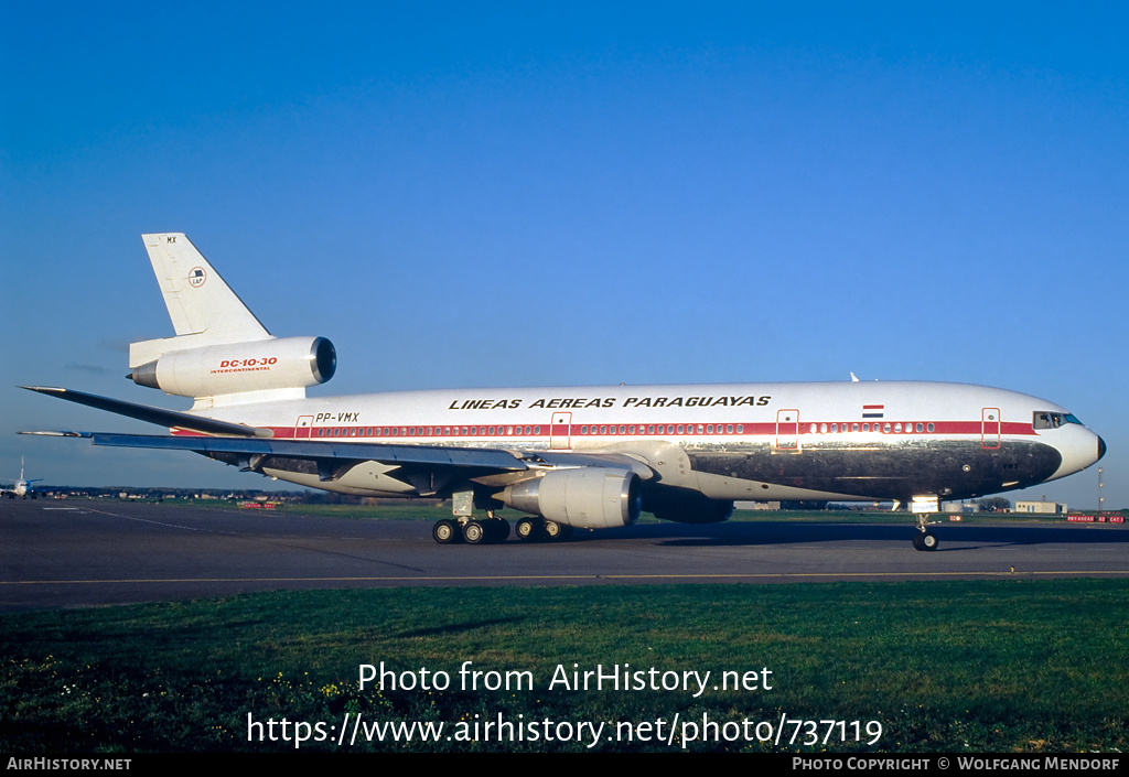 Aircraft Photo of PP-VMX | McDonnell Douglas DC-10-30 | Líneas Aéreas Paraguayas - LAP | AirHistory.net #737119