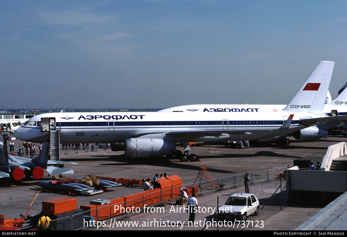 Aircraft Photo of CCCP-64001 | Tupolev Tu-204-300 | Aeroflot | AirHistory.net #737123