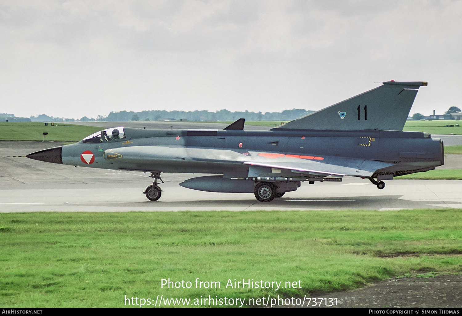 Aircraft Photo of 11 | Saab J35Oe Draken | Austria - Air Force | AirHistory.net #737131