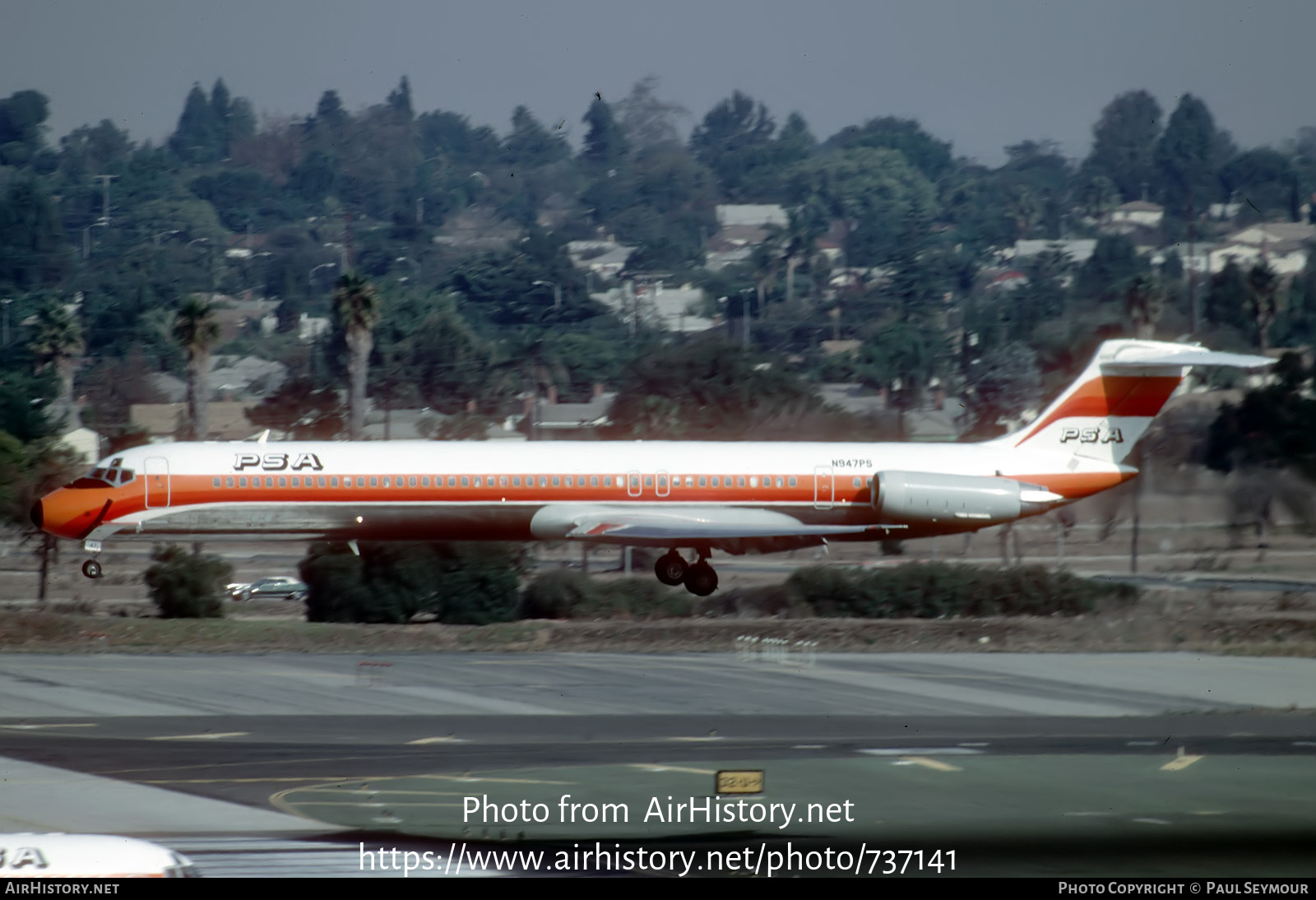 Aircraft Photo of N947PS | McDonnell Douglas MD-82 (DC-9-82) | PSA - Pacific Southwest Airlines | AirHistory.net #737141