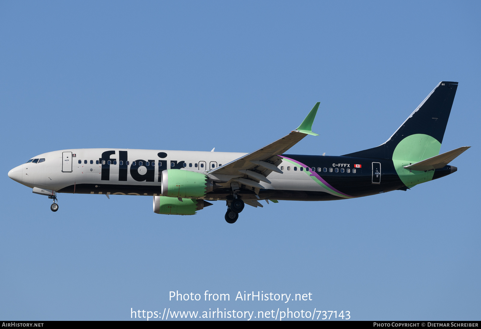 Aircraft Photo of C-FFFX | Boeing 737-8 Max 8 | Flair Airlines | AirHistory.net #737143