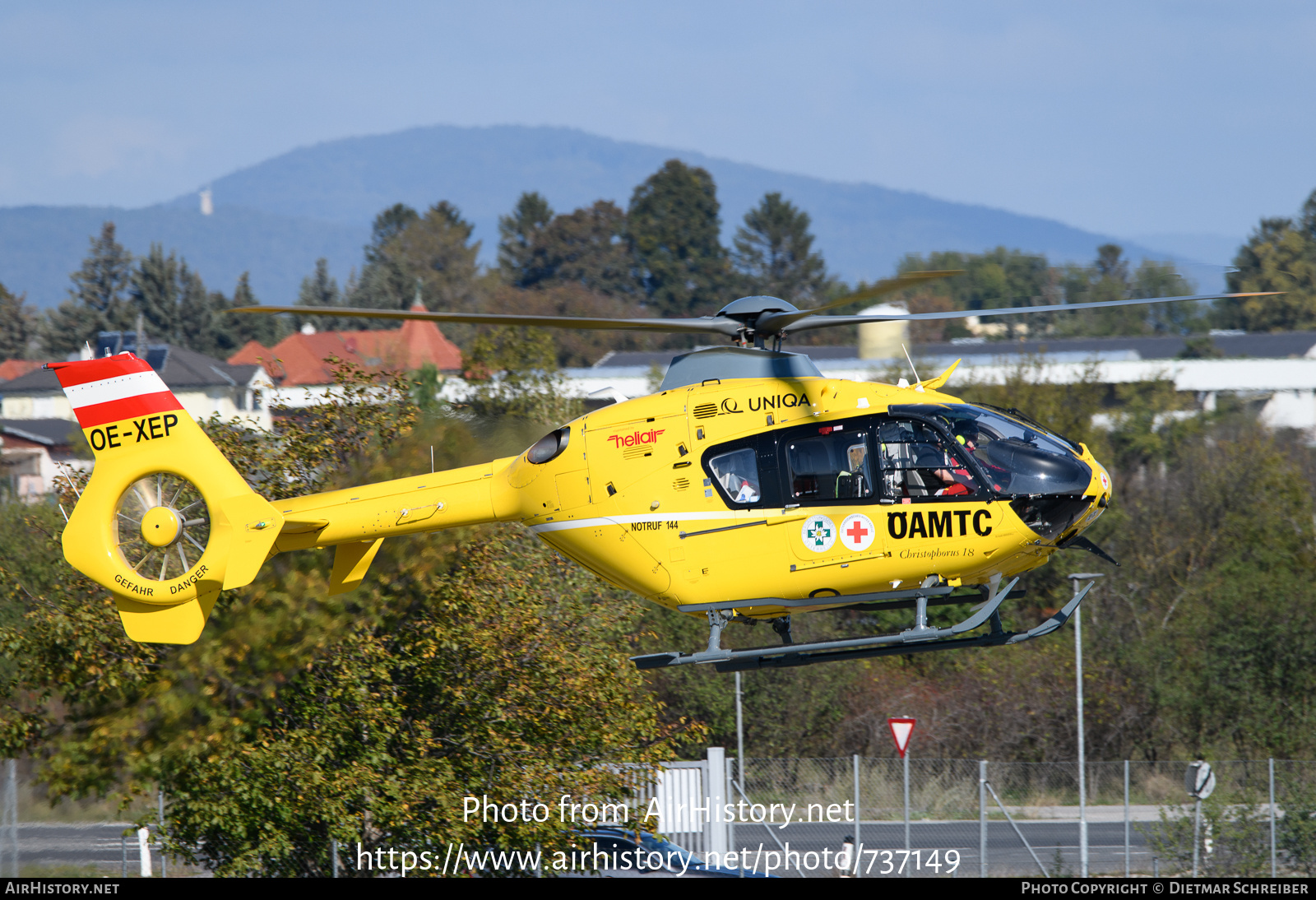 Aircraft Photo of OE-XEP | Eurocopter EC-135T-1 | ÖAMTC | AirHistory.net #737149