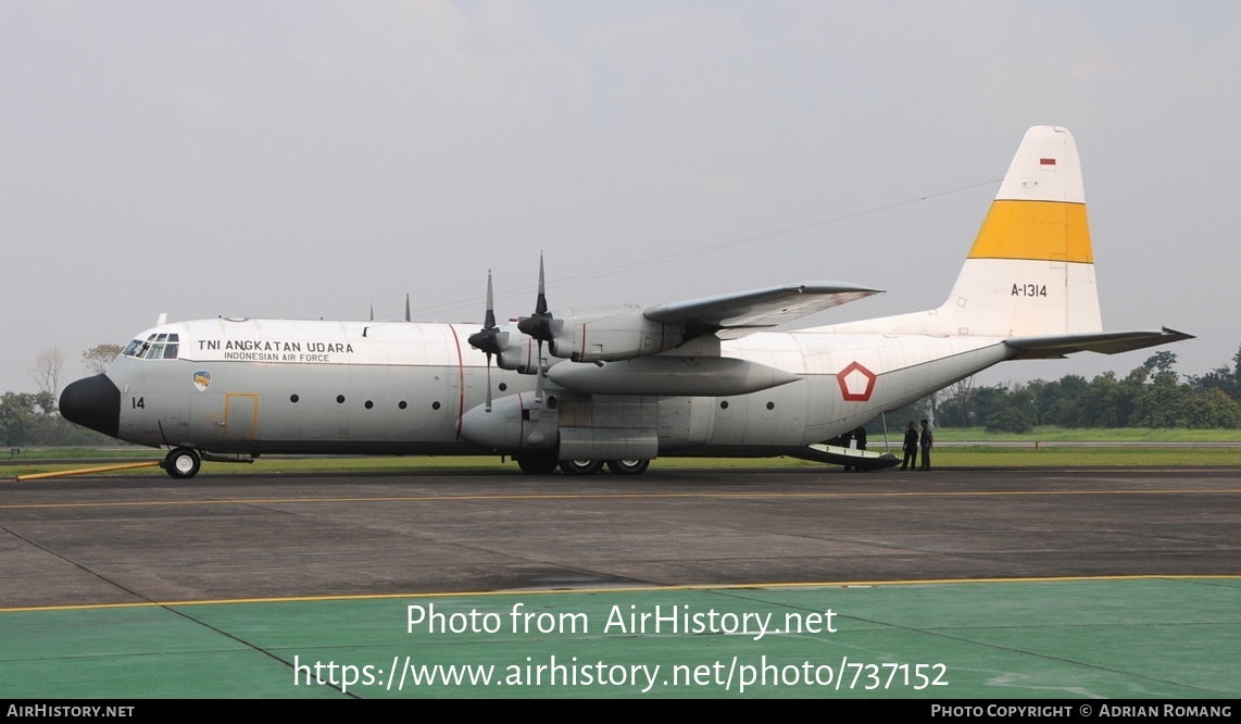 Aircraft Photo of A-1314 | Lockheed L-100-30 Hercules (382G) | Indonesia - Air Force | AirHistory.net #737152