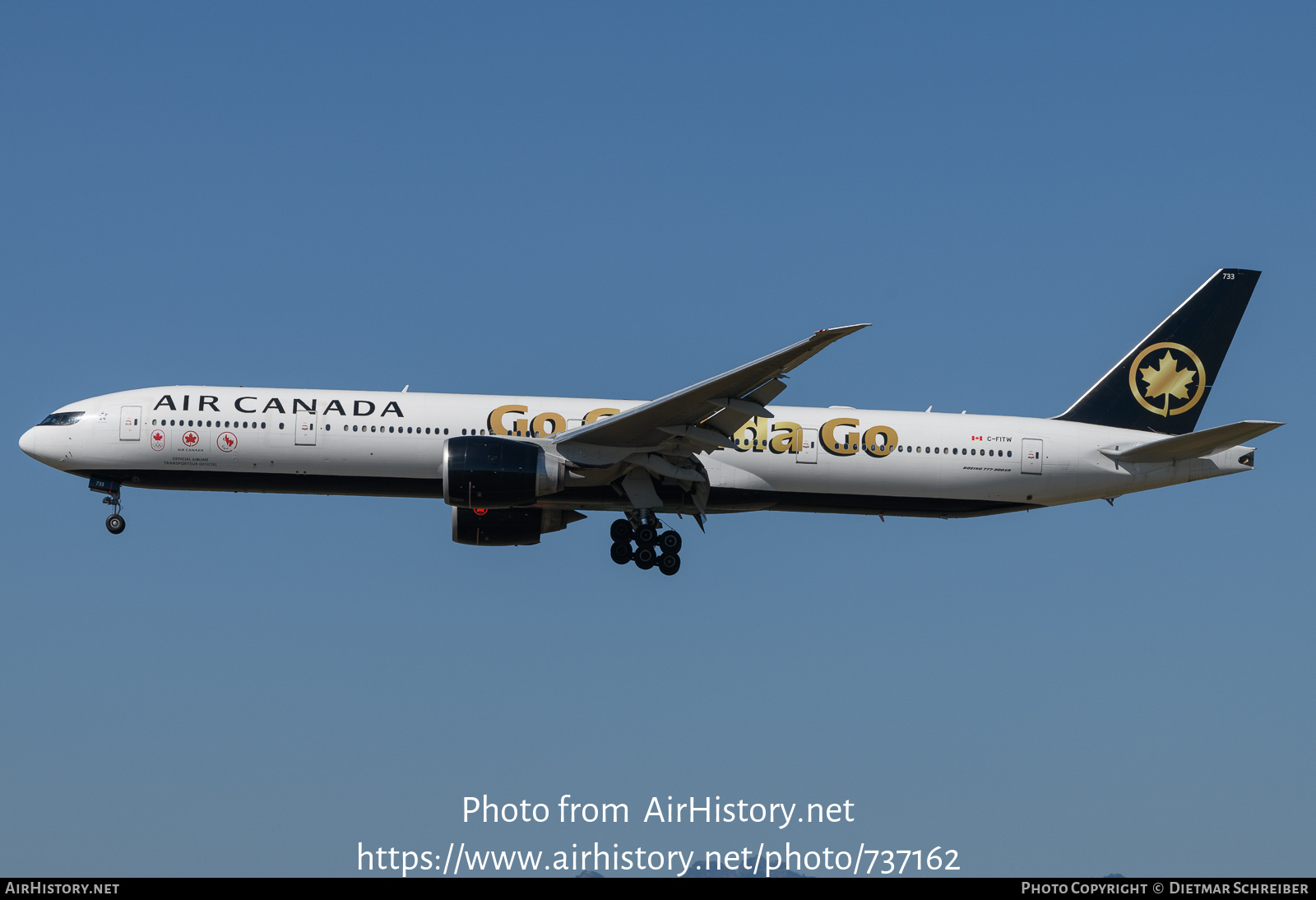 Aircraft Photo of C-FITW | Boeing 777-333/ER | Air Canada | AirHistory.net #737162