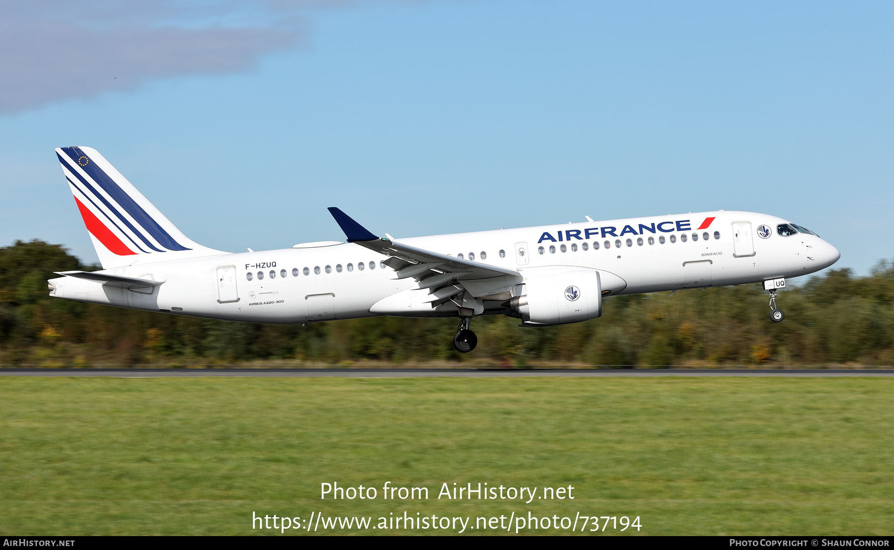 Aircraft Photo of F-HZUQ | Airbus A220-371 (BD-500-1A11) | Air France | AirHistory.net #737194