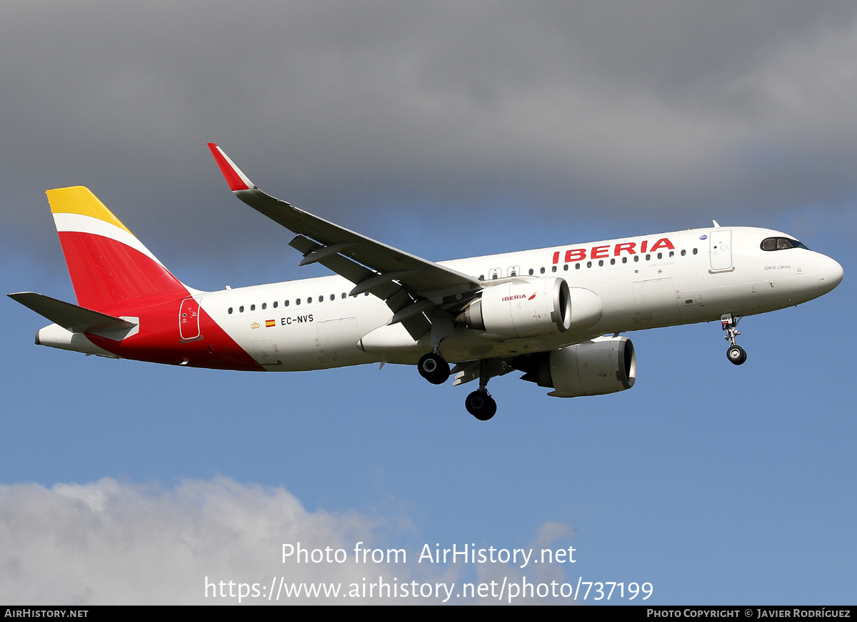 Aircraft Photo of EC-NVS | Airbus A320-251N | Iberia | AirHistory.net #737199