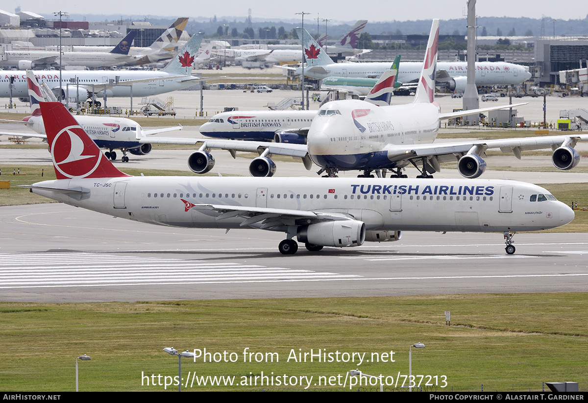 Aircraft Photo of TC-JSC | Airbus A321-231 | Turkish Airlines | AirHistory.net #737213