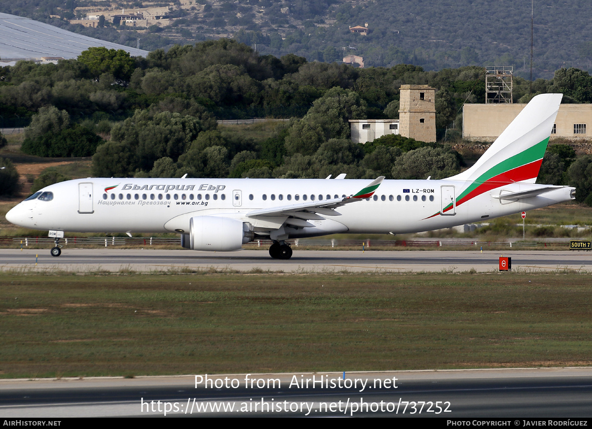 Aircraft Photo of LZ-ROM | Airbus A220-371 (BD-500-1A11) | Bulgaria Air | AirHistory.net #737252