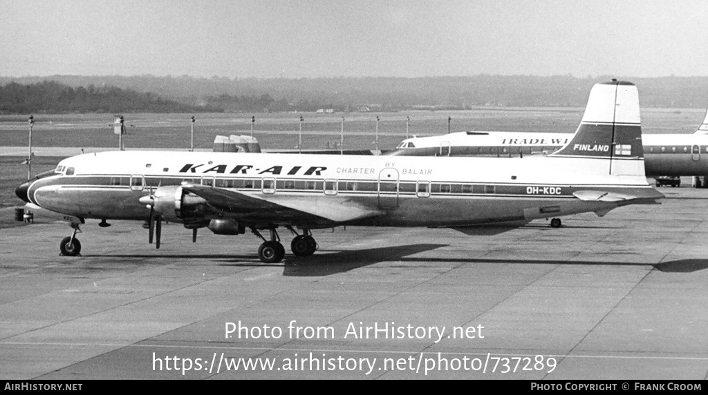 Aircraft Photo of OH-KDC | Douglas DC-6B | Kar-Air | AirHistory.net #737289