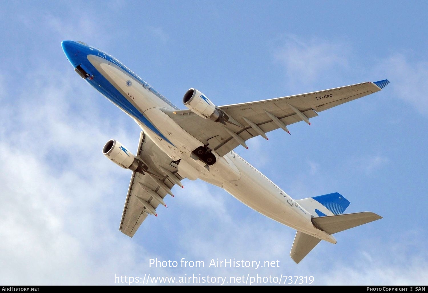 Aircraft Photo of LV-KAO | Airbus A330-202 | Aerolíneas Argentinas | AirHistory.net #737319