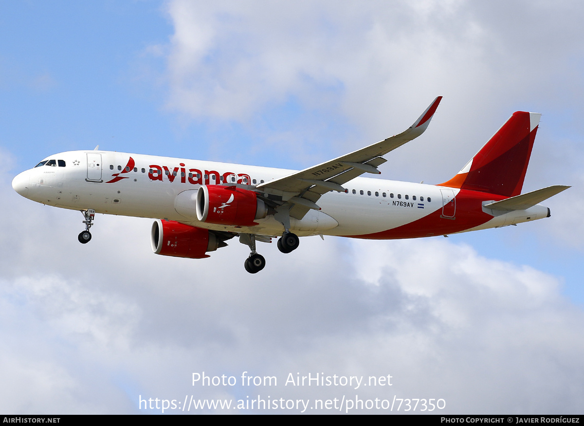 Aircraft Photo of N769AV | Airbus A320-251N | Avianca | AirHistory.net #737350