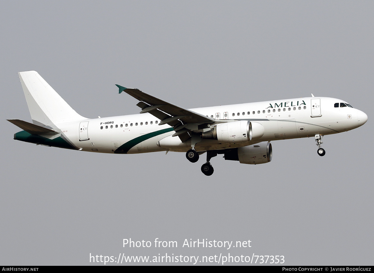 Aircraft Photo of F-HDRG | Airbus A320-214 | Amelia | AirHistory.net #737353