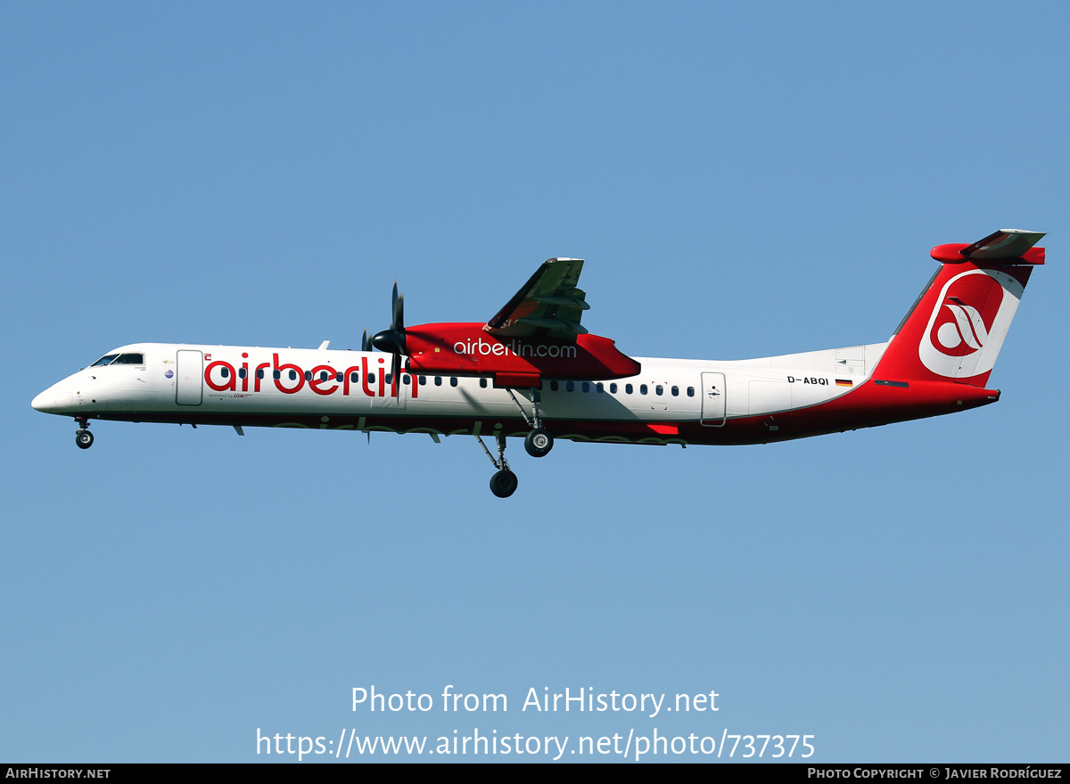 Aircraft Photo of D-ABQI | Bombardier DHC-8-402 Dash 8 | Air Berlin | AirHistory.net #737375