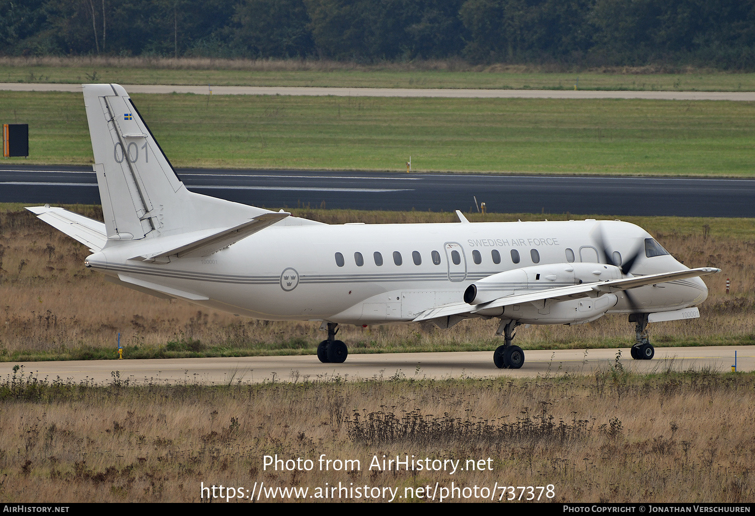 Aircraft Photo of 100001 / 001 | Saab Tp100 (340B) | Sweden - Air Force | AirHistory.net #737378