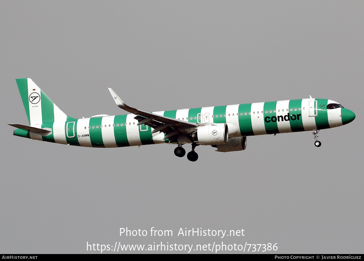 Aircraft Photo of D-ANMW | Airbus A321-271NX | Condor Flugdienst | AirHistory.net #737386