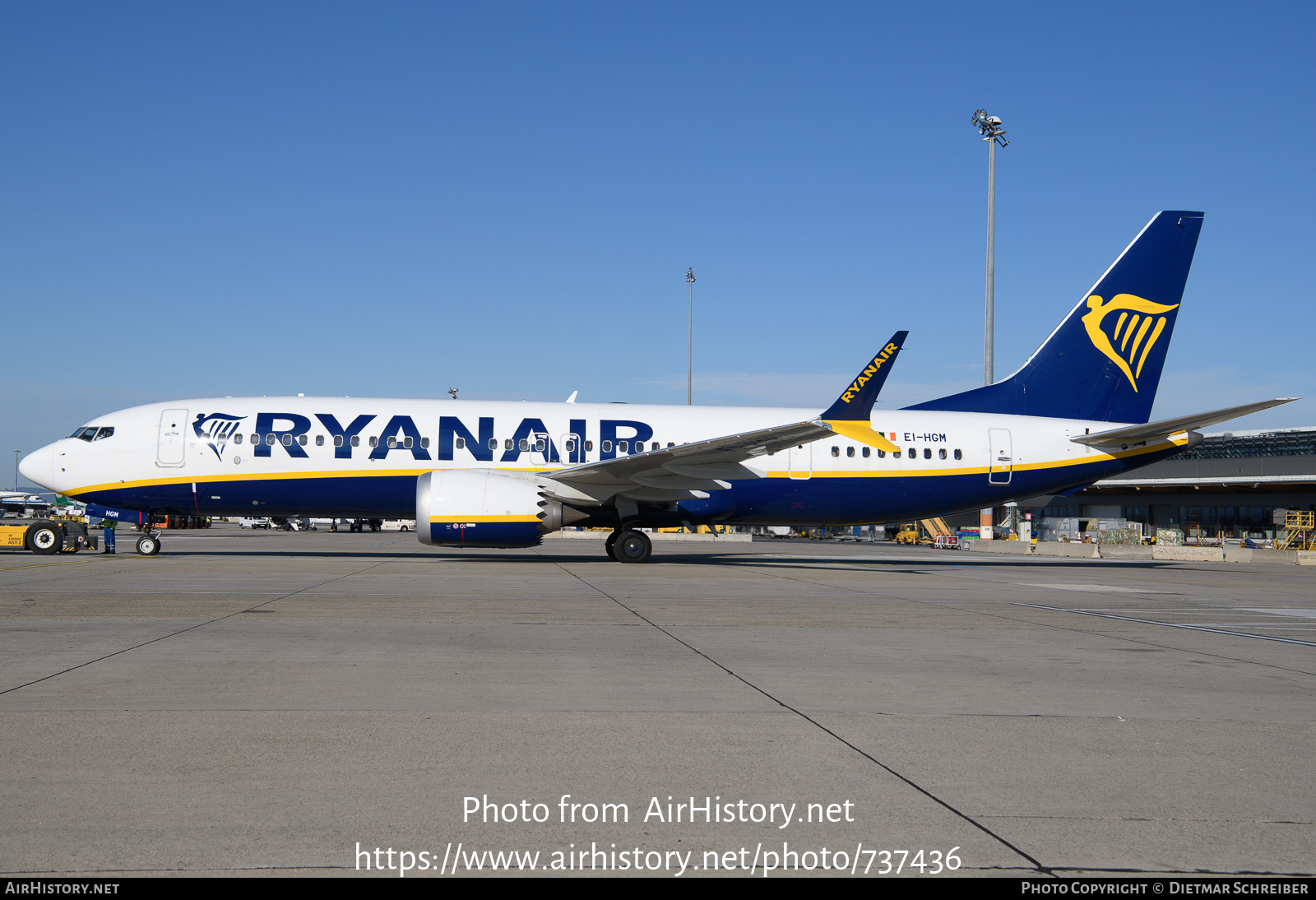 Aircraft Photo of EI-HGM | Boeing 737-8200 Max 200 | Ryanair | AirHistory.net #737436