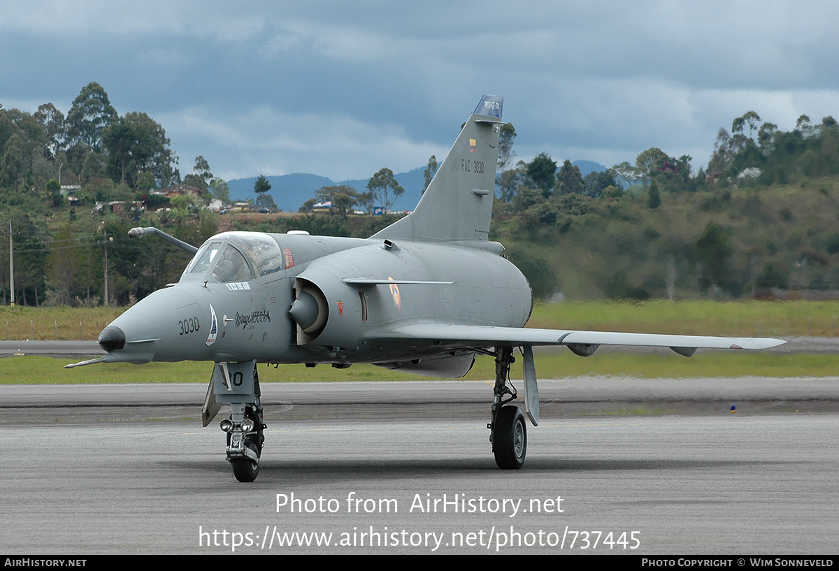 Aircraft Photo of FAC3030 | Dassault Mirage 5COAM | Colombia - Air Force | AirHistory.net #737445