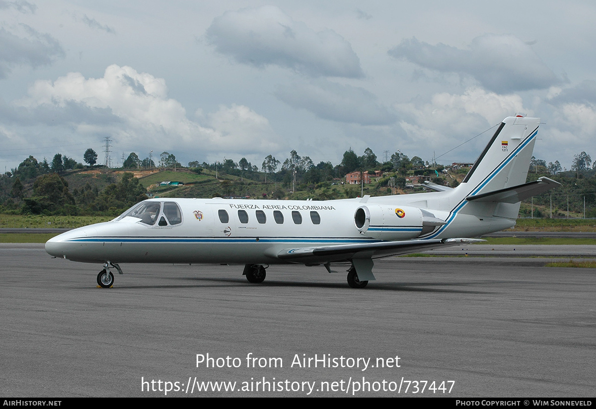 Aircraft Photo of FAC1211 | Cessna 550 Citation II | Colombia - Air Force | AirHistory.net #737447