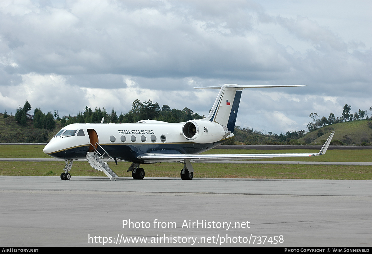 Aircraft Photo of 911 | Gulfstream Aerospace G-IV Gulfstream IV | Chile - Air Force | AirHistory.net #737458