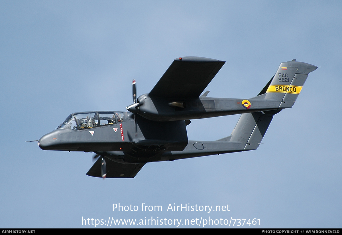 Aircraft Photo of FAC2221 | North American Rockwell OV-10A Bronco | Colombia - Air Force | AirHistory.net #737461