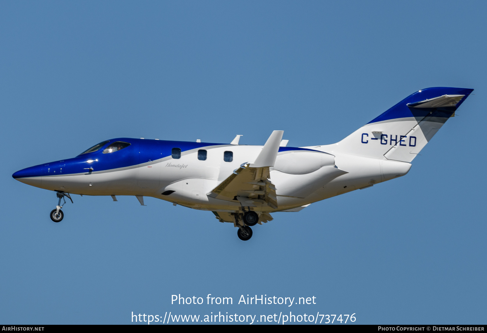 Aircraft Photo of C-GHED | Honda HA-420 HondaJet | AirHistory.net #737476