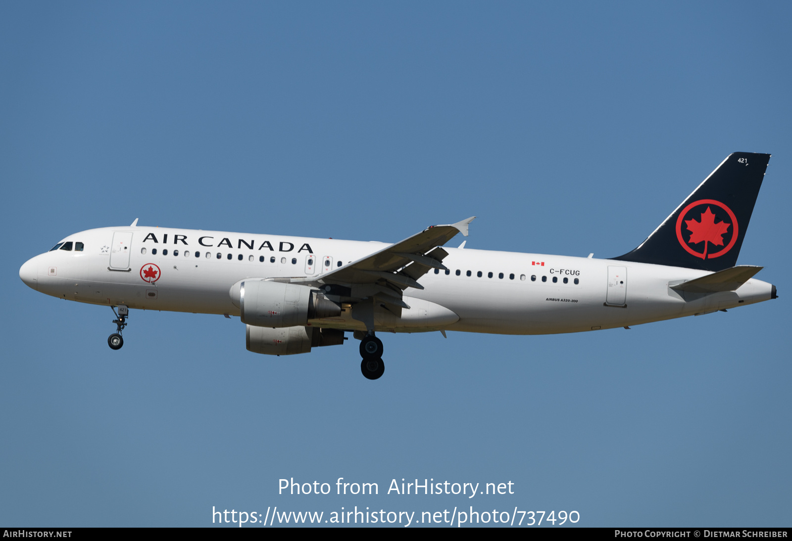 Aircraft Photo of C-FCUG | Airbus A320-214 | Air Canada | AirHistory.net #737490