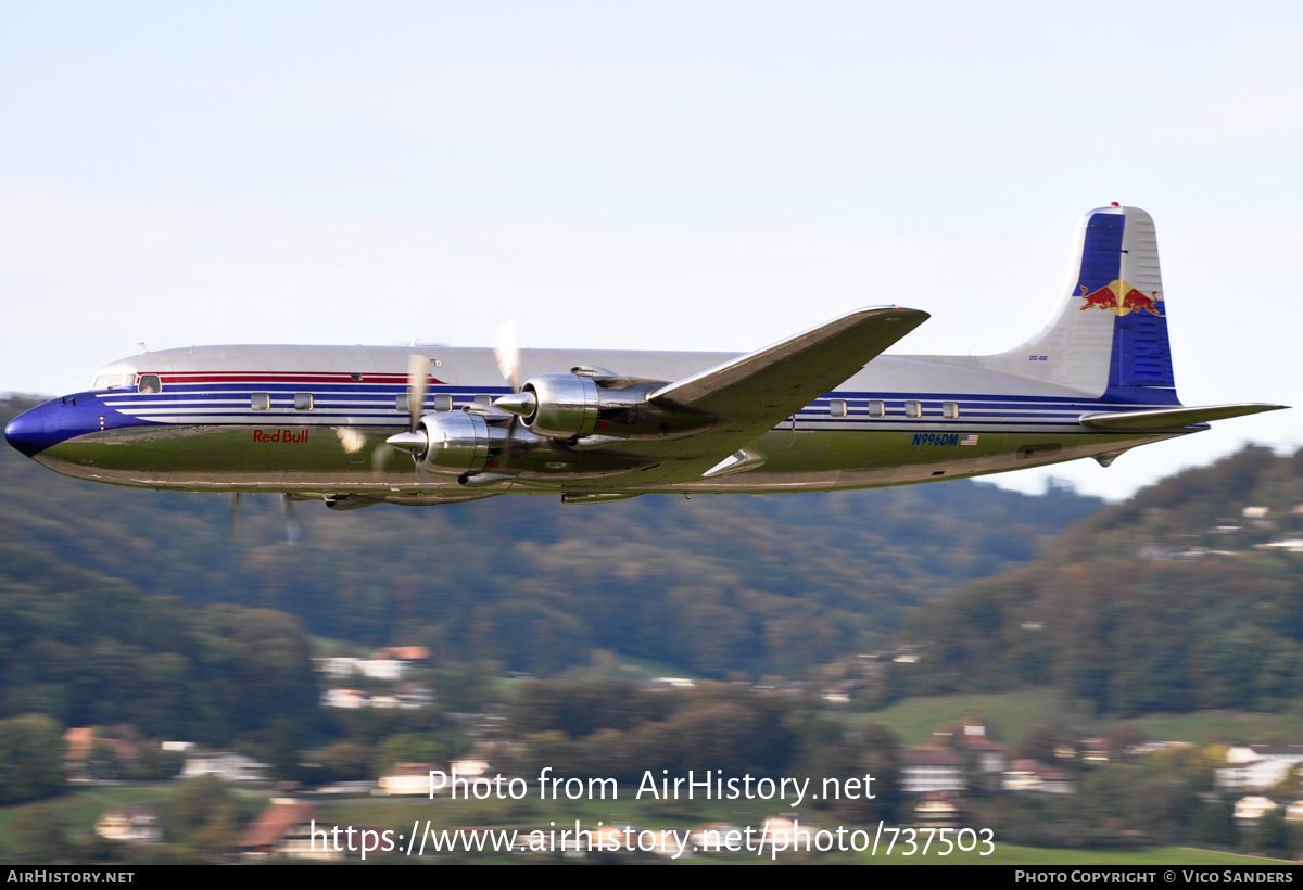 Aircraft Photo of N996DM | Douglas DC-6B | Red Bull | AirHistory.net #737503