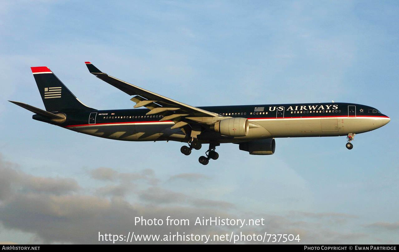 Aircraft Photo of N672UW | Airbus A330-323 | US Airways | AirHistory.net #737504