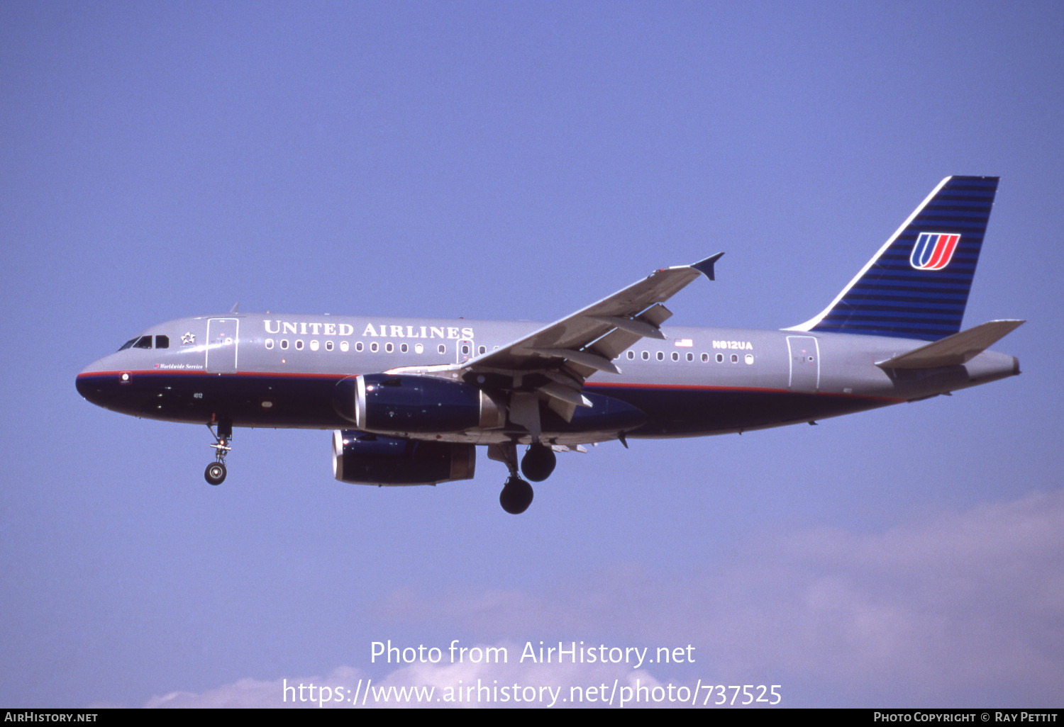 Aircraft Photo of N812UA | Airbus A319-132 | United Airlines | AirHistory.net #737525