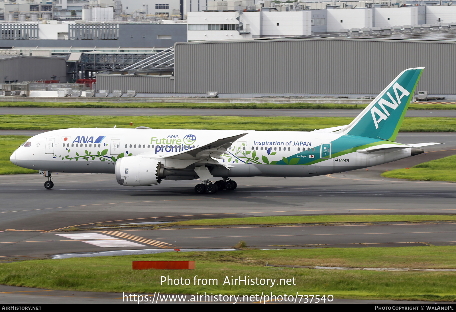 Aircraft Photo of JA874A | Boeing 787-8 Dreamliner | All Nippon Airways - ANA | AirHistory.net #737540