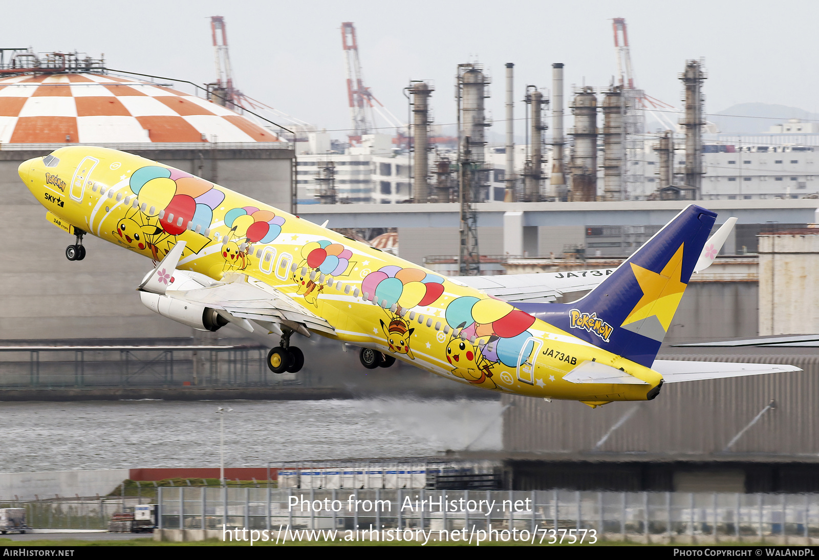 Aircraft Photo of JA73AB | Boeing 737-800 | Skymark Airlines | AirHistory.net #737573