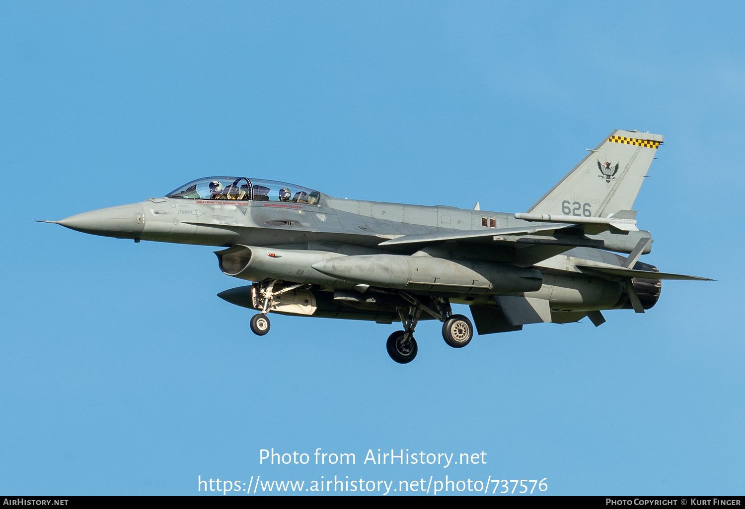 Aircraft Photo of 626 | General Dynamics F-16D Fighting Falcon | Singapore - Air Force | AirHistory.net #737576