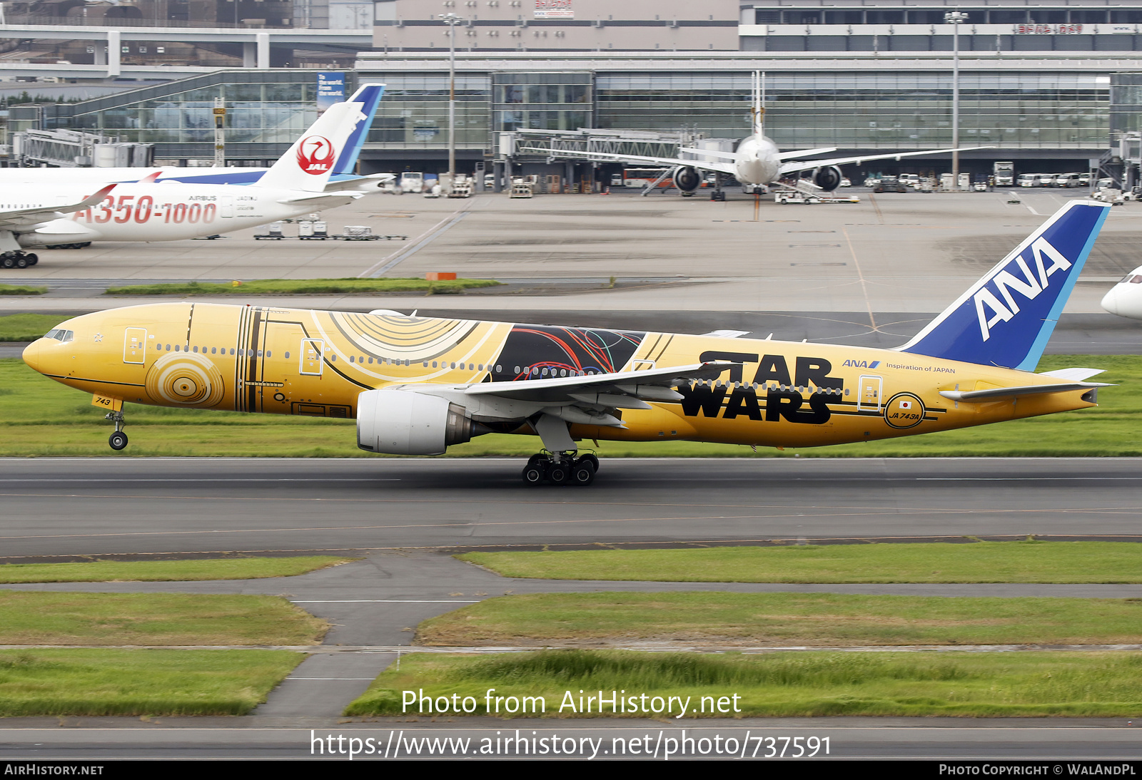 Aircraft Photo of JA743A | Boeing 777-281/ER | All Nippon Airways - ANA | AirHistory.net #737591