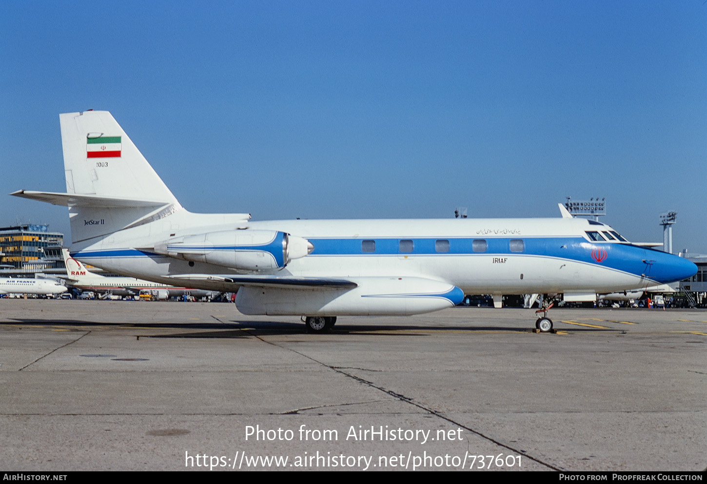 Aircraft Photo of 1003 | Lockheed L-1329 JetStar II | Iran - Air Force | AirHistory.net #737601