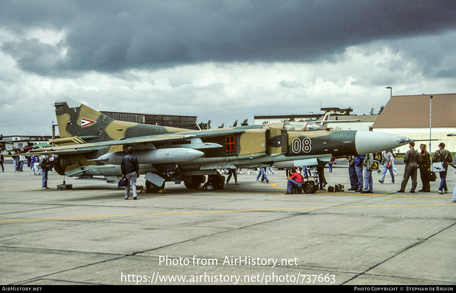 Aircraft Photo of 08 | Mikoyan-Gurevich MiG-23MF | Hungary - Air Force | AirHistory.net #737663