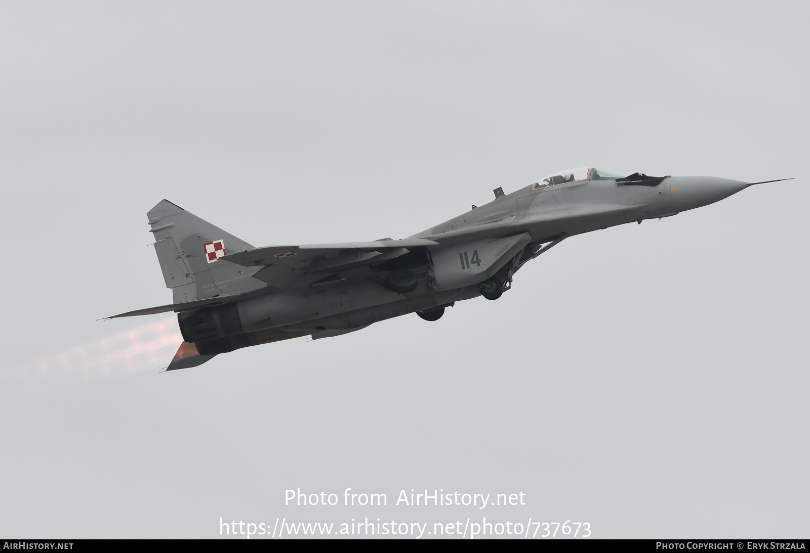 Aircraft Photo of 114 | Mikoyan-Gurevich MiG-29A (9-12A) | Poland - Air Force | AirHistory.net #737673