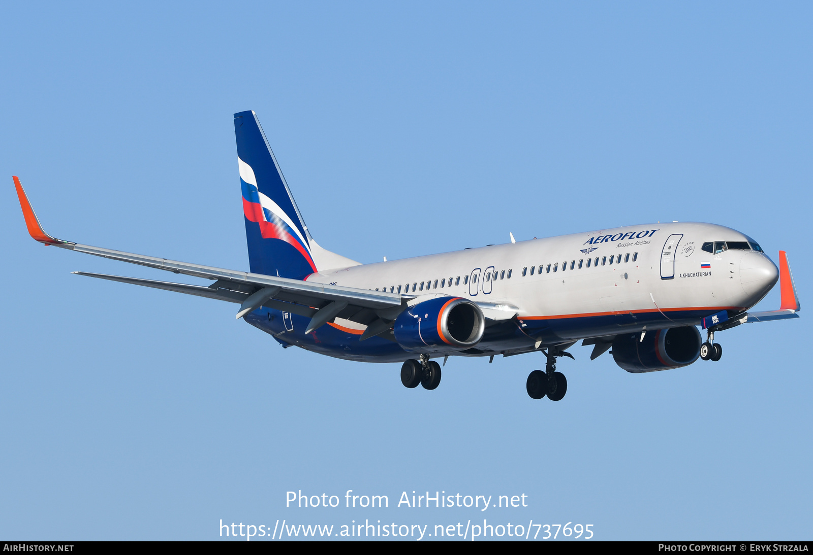 Aircraft Photo of VP-BML | Boeing 737-800 | Aeroflot - Russian Airlines | AirHistory.net #737695