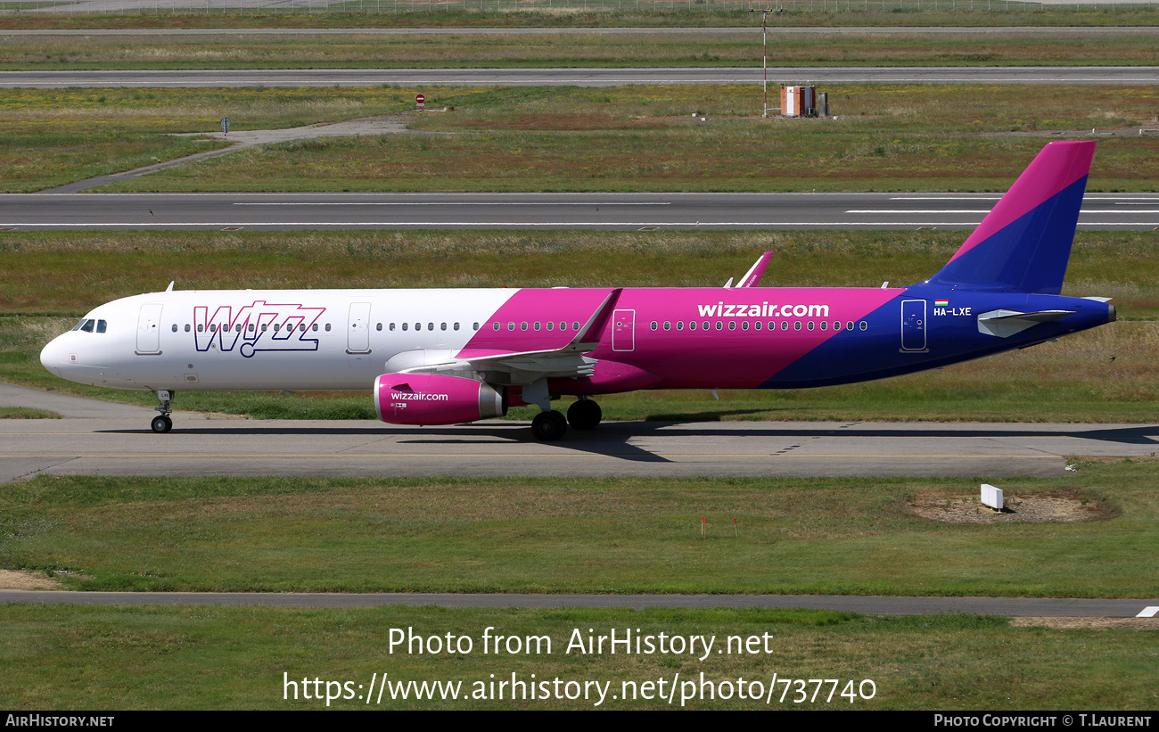 Aircraft Photo of HA-LXE | Airbus A321-231 | Wizz Air | AirHistory.net #737740