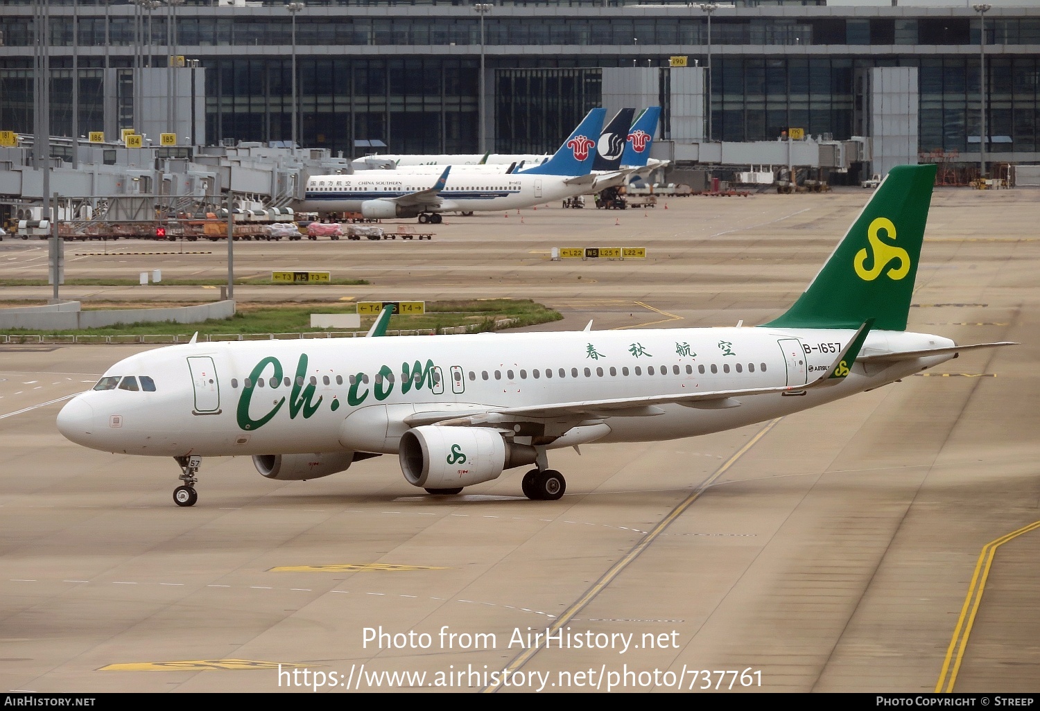 Aircraft Photo of B-1657 | Airbus A320-214 | Spring Airlines | AirHistory.net #737761