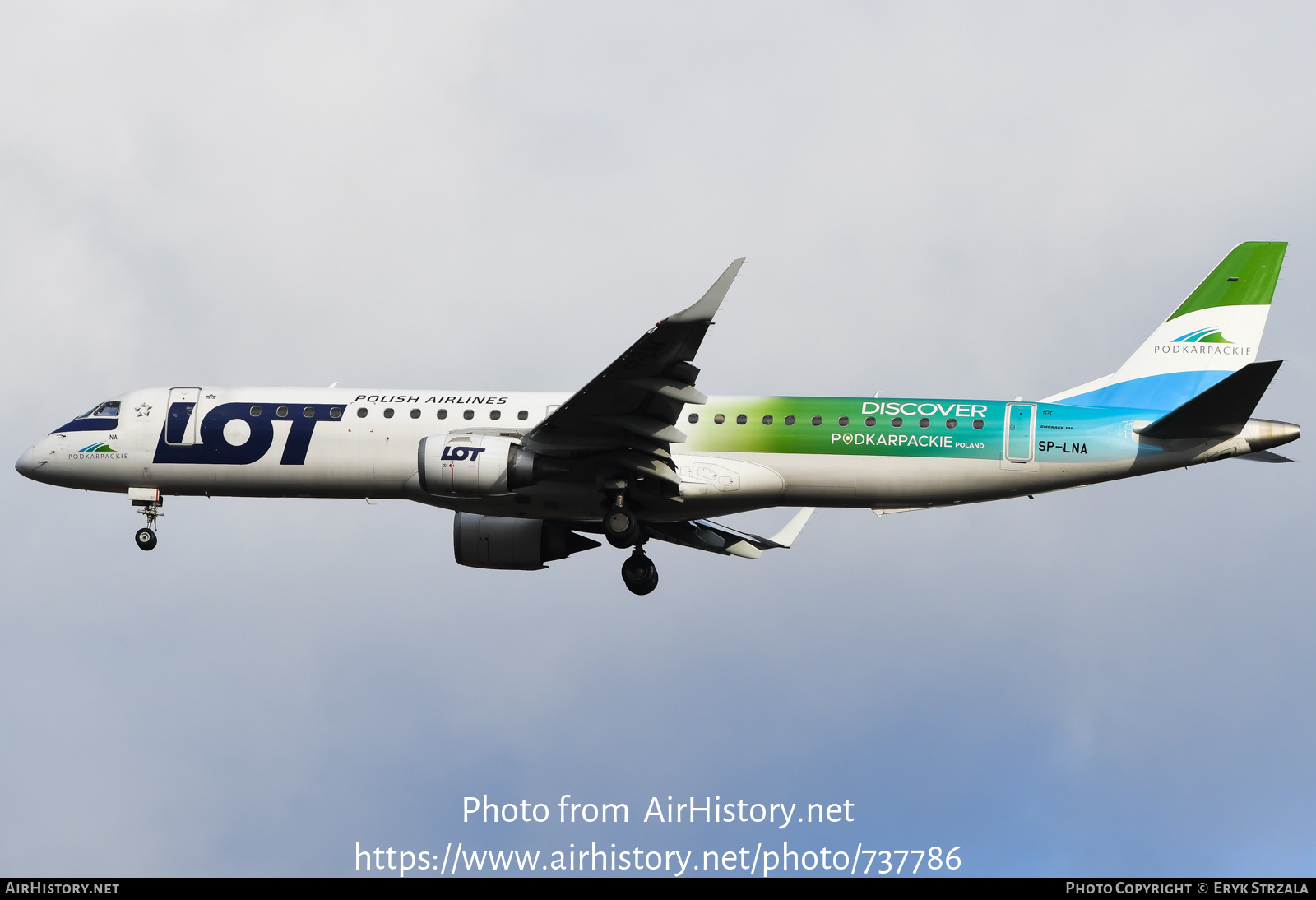 Aircraft Photo of SP-LNA | Embraer 195LR (ERJ-190-200LR) | LOT Polish Airlines - Polskie Linie Lotnicze | AirHistory.net #737786