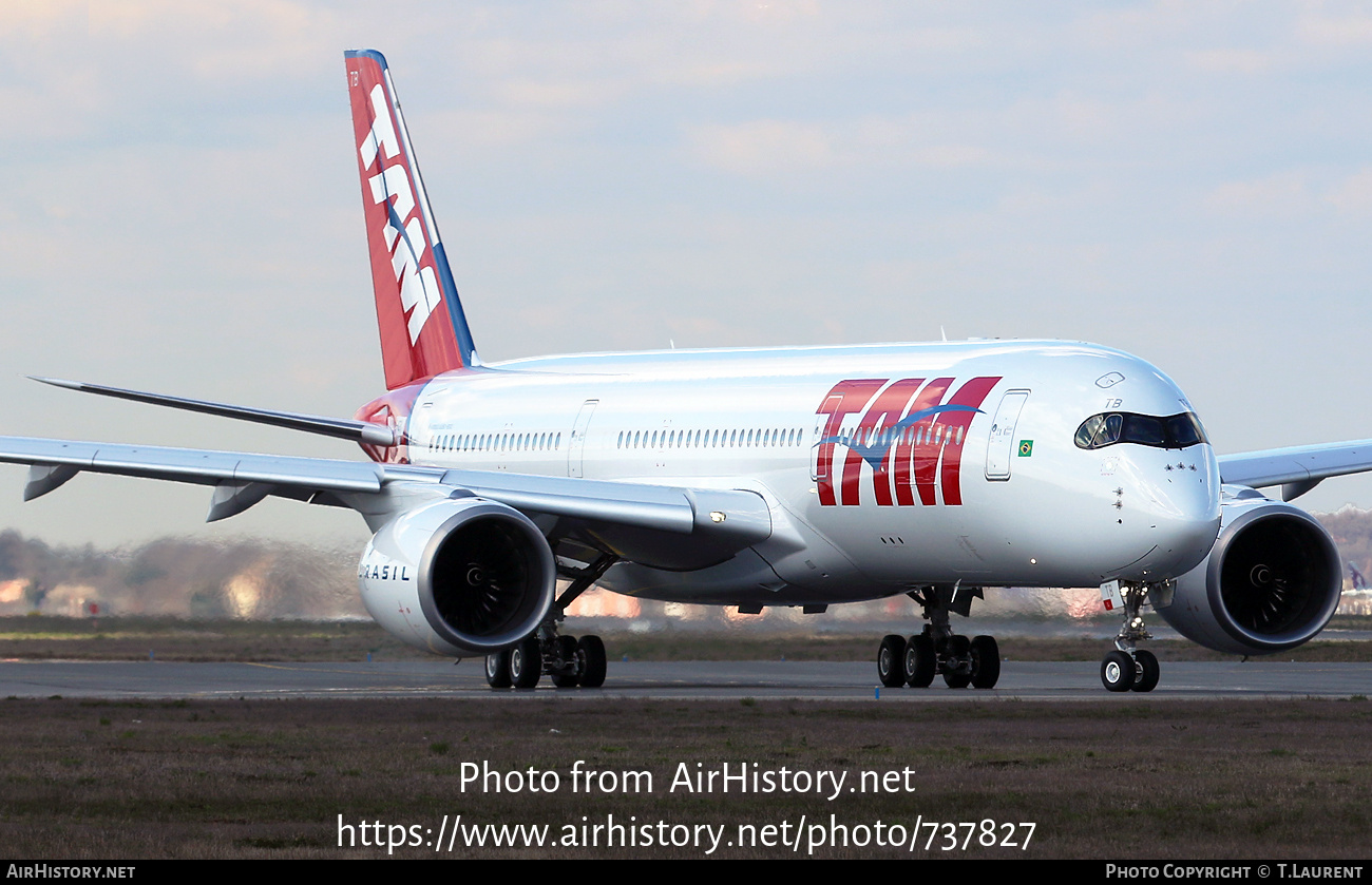 Aircraft Photo of F-WZFV | Airbus A350-941 | TAM Linhas Aéreas | AirHistory.net #737827