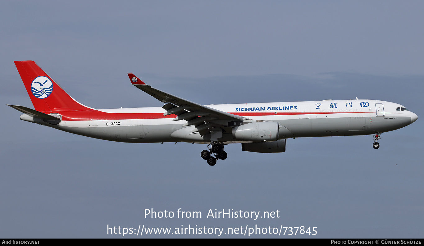 Aircraft Photo of B-32GX | Airbus A330-343/P2F | Sichuan Airlines | AirHistory.net #737845