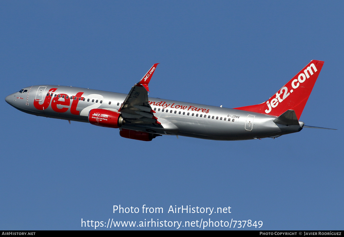 Aircraft Photo of G-JZHV | Boeing 737-800 | Jet2 | AirHistory.net #737849