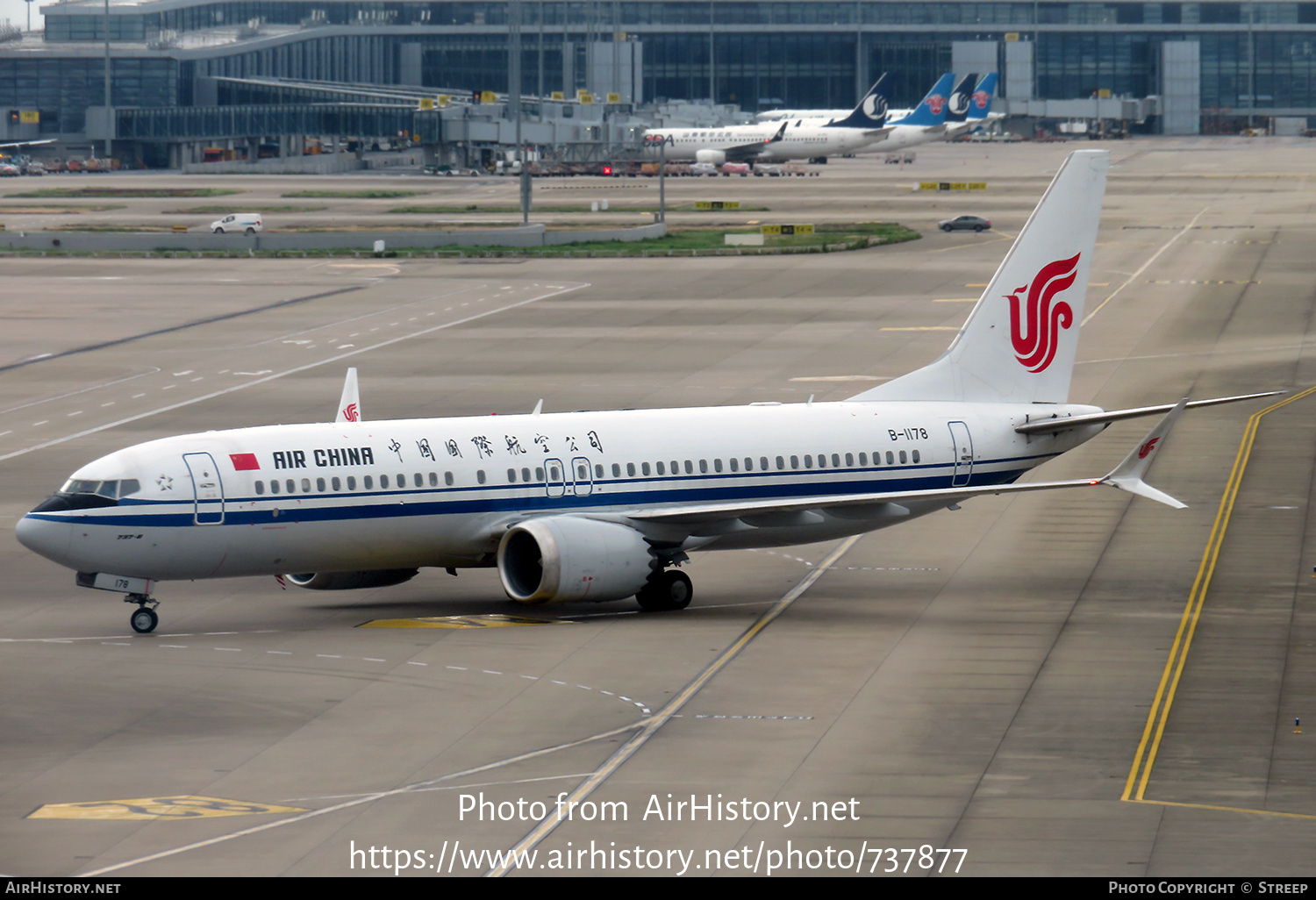 Aircraft Photo of B-1178 | Boeing 737-8 Max 8 | Air China | AirHistory.net #737877