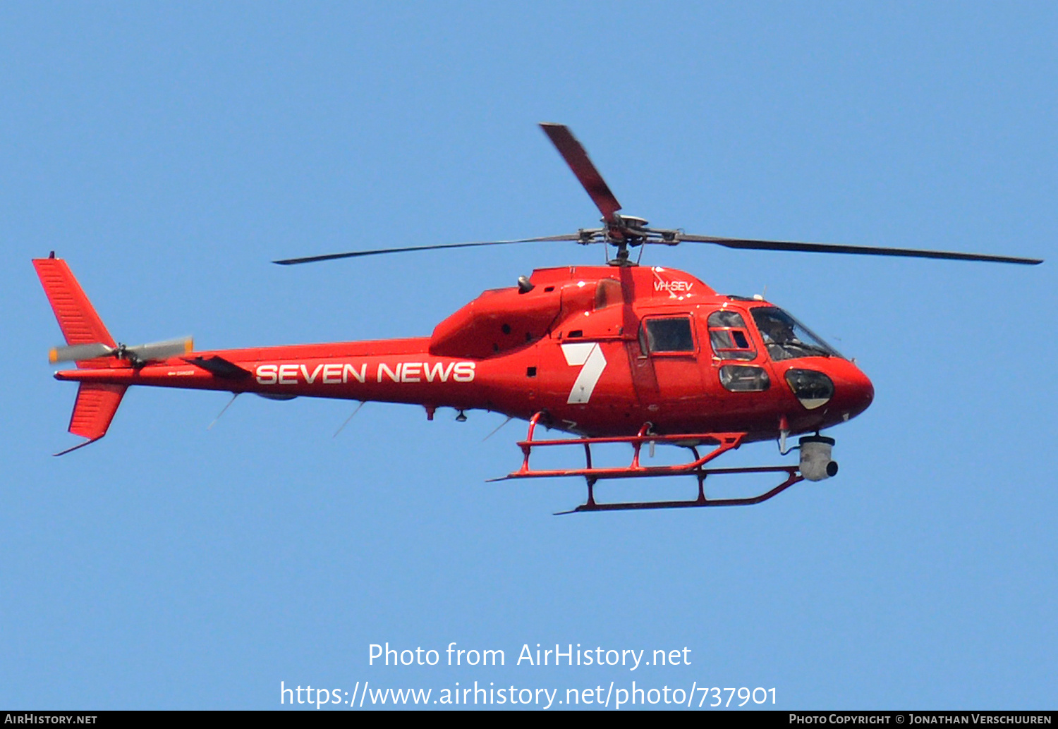 Aircraft Photo of VH-SEV | Aerospatiale AS-355F-1 Ecureuil 2 | Channel 7 News | AirHistory.net #737901